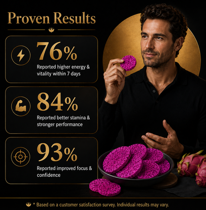 🍆🍆 Freeze-Dried Red Dragon Fruit — Natural Support for Energy, Stamina & Male Vitality-GD