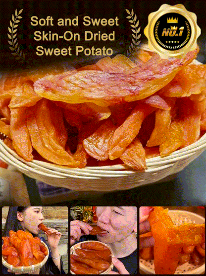 Soft and Sweet Skin-OnDried Sweet Potato