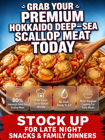 Hokkaido Deep-Sea Scallops🌊Supports digestion, lowers blood sugar and blood pressure🩸and treats osteoporosis💪