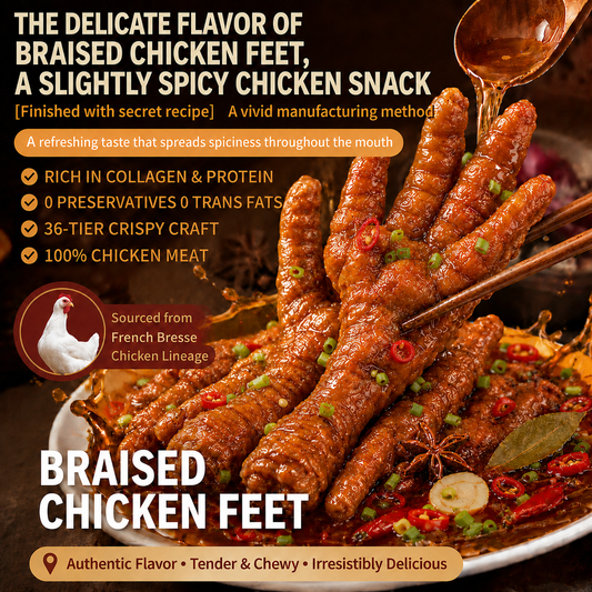 🍱 American Bresse Chicken Feet — A Delicious Low-Carb Protein Snack to Support Your Weight Loss Journey