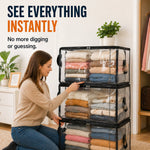 🎁Large Size 50% Off📦Large Heavy-Duty Thick Plastic Clear Storage Bag for Clothes, Moving & Storage