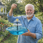 🔥Hot Sale - 49% OFF🔥Solar Waterfall Bird Bath Fountain
