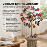 ☀️🌀Outdoors Wind Spinners with Decorative Flowers🌸(Includes bracket)
