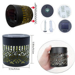 Decorative Solar Mandala Lights | Warm Amber Glow, Waterproof, Auto On/Off for Garden & Patio